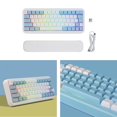 thumbnail image 4 of Teclado Mecánico Inalámbrico RGB 63 Teclas Sunnimix Portátil para Juegos Blanco, 4 of 7