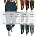 thumbnail image 4 of Women's High Waist Sweatpants Wide Leg Back Elastic Pleated Casual Tapered Sweatpants with Side Pockets Soft Loose Workout Loungewear Track Pants, 4 of 6