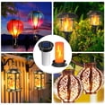thumbnail image 5 of 2 Pack Solar Light Replacement Top with Flickering Flame, Waterproof Solar Light Parts for Hot Air Balloon Lanterns (Fits 2.95 to 3.35 Inch Openings) Replacement Kit for Outdoor Decor Garden Patio, 5 of 6