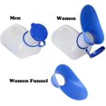 Unisex Potty Urinal for Car,Bedpans Pee Bottle with Lid and Funnel,Men
