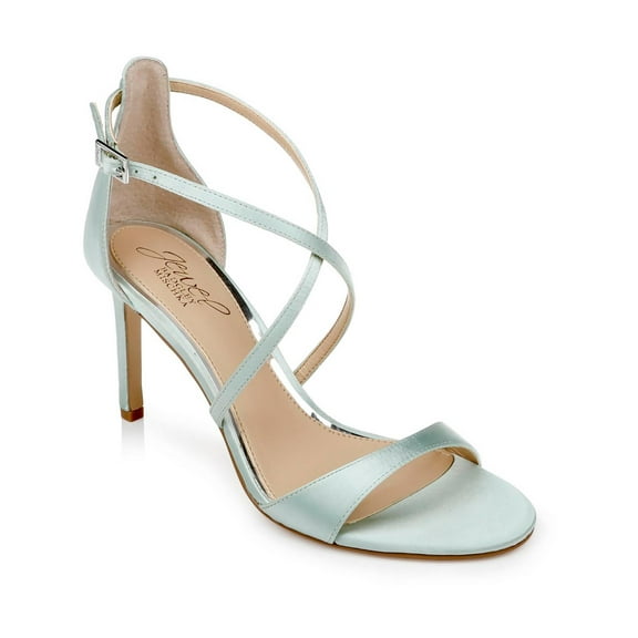 Jewel Badgley Mischka Womens DIMITRA Glitter Ankle Strap Pumps