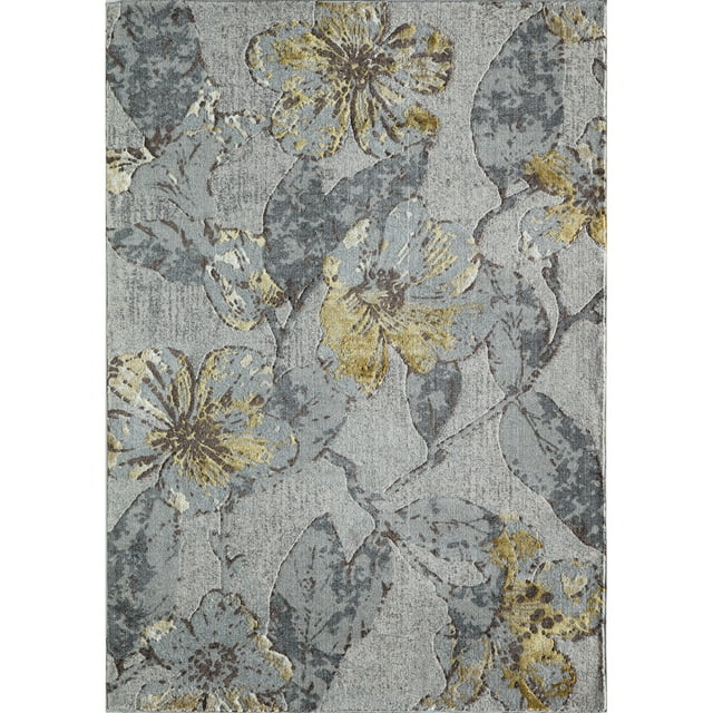 Momeni Rugs, Inc. LUXE0LX-11GRY5376 Momeni_LUXE COLLECTION_LX-11_GREYsize5'3"x7'6"
