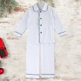 thumbnail image 2 of YunPes Boys Loungewear Sets Button Down Long Sleeve Collared Shirts + Loose Pants Teen Kids Matching Outfits 2 Piece, 2 of 3