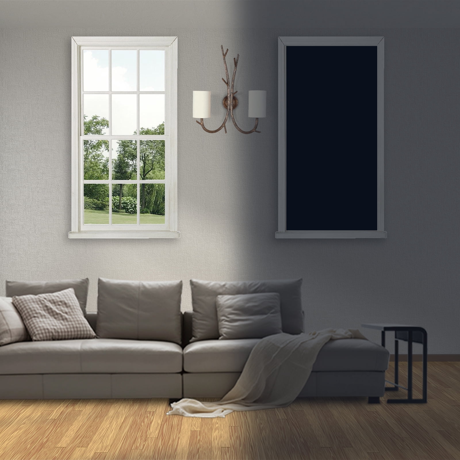 100% Blackout Shades for Bedroom, Portable DIY Window Blinds No Drill Blackout Window Curtains with Magic Tape for Baby Nursery, Travel, Dorm Room