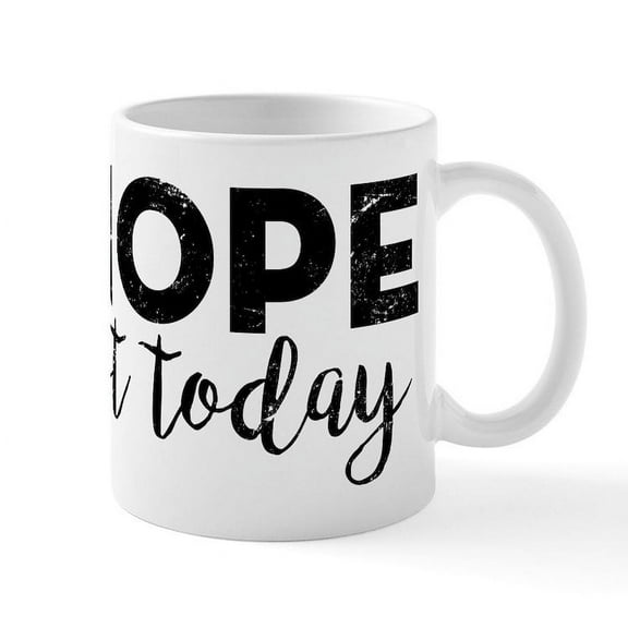 CafePress - Nope Not Today - 11 oz Ceramic Mug - Novelty Coffee Tea Cup
