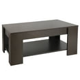 ZENY Lifttop Coffee Table w/ Hidden Compartment Storage, Brown