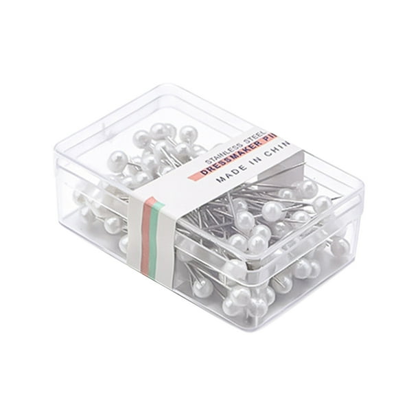 100 Alfileres De Costura Para Coser Juego De 100 Alfileres De Costura Para Proyectos De Bricolaje Alfileres Ewing Alfileres Rectos Para Tela Alfileres Multicolores Con Cabeza Perlada Alfileres La
