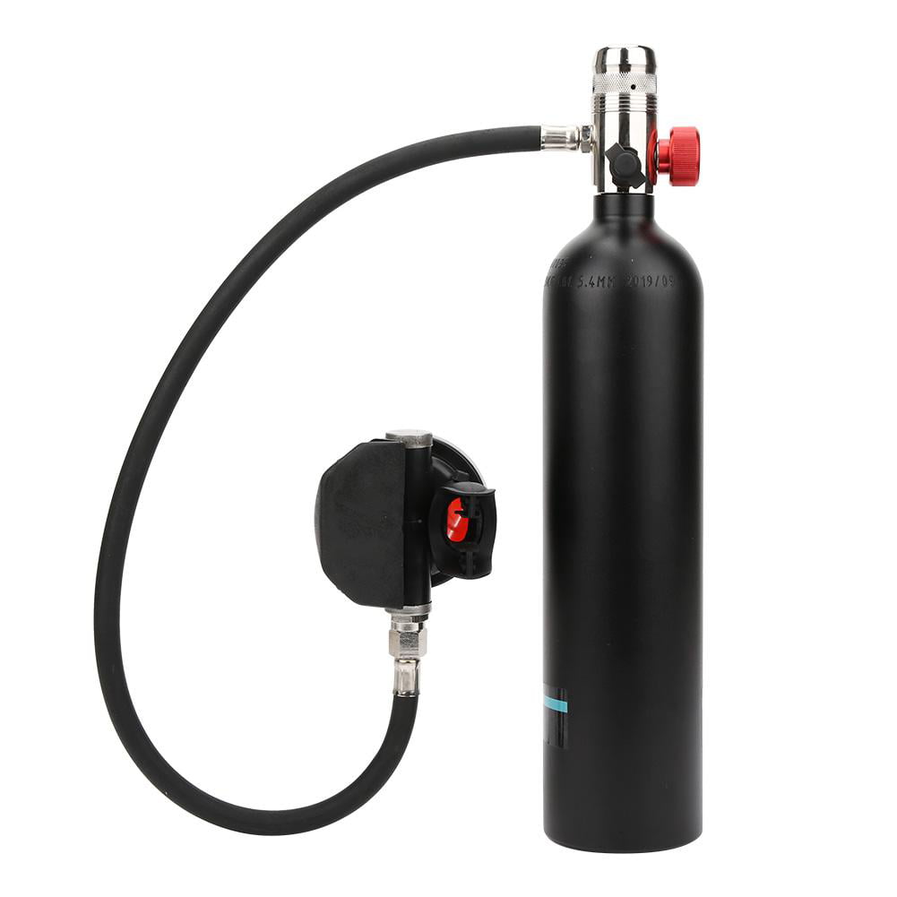 1L Portable Diving Oxygen Cylinder Air Tank Pump Scuba Regulator Underwater Set 