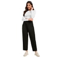 thumbnail image 4 of Lumento Pants for Women Cargo High Waisted Casual Capri Pants Ladies Hiking Casual Streetwear Pants, 4 of 8