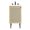 Oak White, variant on Modway Chaucer 18" Wood & Rattan Bathroom Vanity with Adjustable Shelf in White