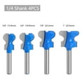 thumbnail image 3 of Imported Tungsten Steel Woodworking Router Bit - 1/4 Inch Shank (6.35mm) with 22.2mm Cutting Diameter, Customizable Contour Radius & Ball Head for Precision Grooving, Drawer/Cabinet Door Milling, and, 3 of 5