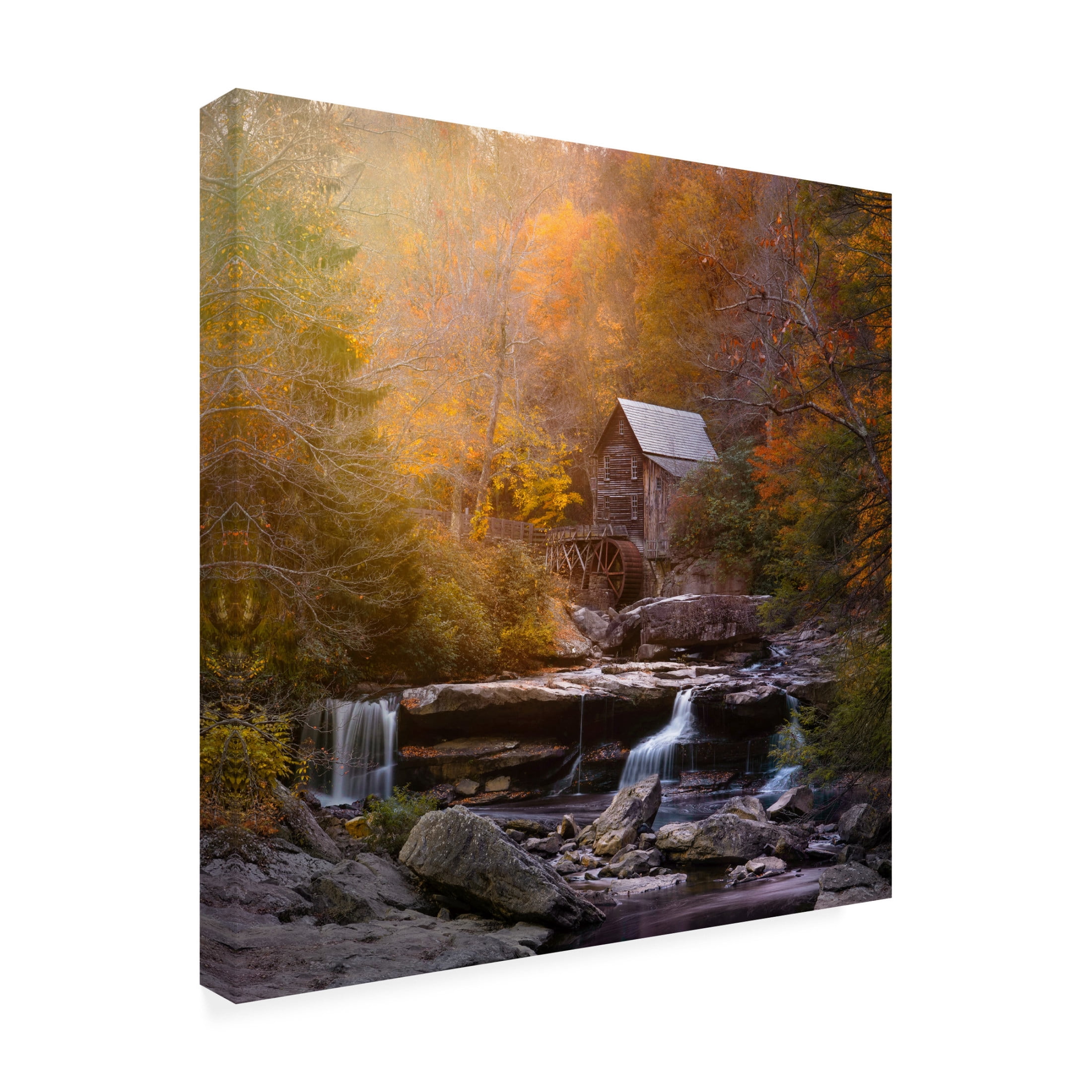 Canvas Wall Art - Catherine W. 'The Mill' Wall Art for Living Room, Bedroom, or Office Décor by Trademark Fine Art - 18 x 18 Inches