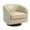 Leather|Beige, variant on DREAMSIDEA PU Leather Swivel Barrel Club Chair, Modern Accent Chairs Set of 2 Upholstered Round Armchair for Living Room, Office, Bedroom -Coffee