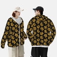 thumbnail image 3 of KLL Maple Leaves With Leopard Print Men's Women’s UPF 50+ Sun Protection Outdoor Hoodie Jacket Long Sleeve Fishing Hiking Performance Shirt-, 3 of 6