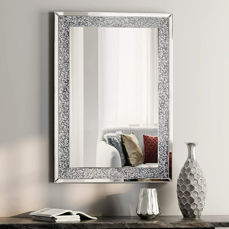KOHROS 39 in. x 28 in. Rectangle Frameless Beveled Glass Decoration Mirror