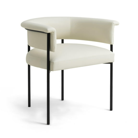 Taylor Cream Performance Vegan Leather Dining Chair
