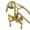 Brushed Brass, variant on Kingston Brass AE7T7 Aqua Vintage Wall Mount Clawfoot Tub Faucet, Brushed Brass