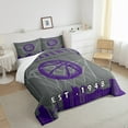 thumbnail image 4 of Erosebridal Sports Comforter Set Full,Basketball Bedding Set for Team Gift,Quilt,Sports City Down Comforter with 2 Pillowcases Ultra Warm,Sacramento, 4 of 6