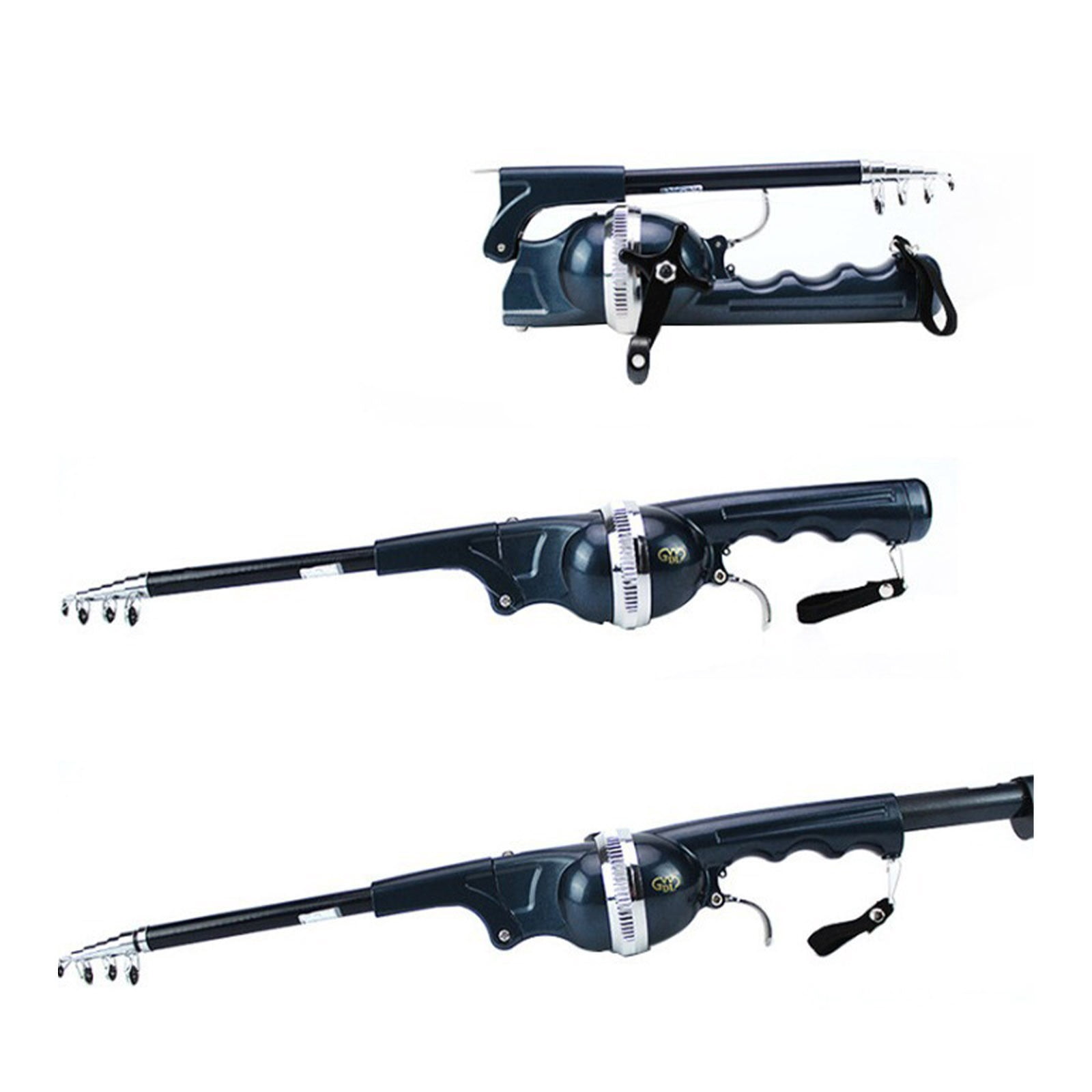 Fishing Rod and Reel Combos Carbon Fiber Telescopic Fishing Pole with Reel Combo Sea Saltwater Freshwater Kit Fishing Rod Kit As Shown