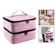 thumbnail image 5 of Bolsa de Almacenamiento de esmalte de uñas Yinane Doble Capa Capacidad para 30 Botellas Rosa, 5 of 8