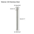 thumbnail image 2 of 1.5x18mm 304 Stainless Steel Dowel Pins, 20 Pack Knurled Head Flat End Dowel Pin, 2 of 6