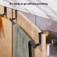 thumbnail image 2 of Visland Kitchen Towel Holder Cabinet Door Towel Bar 5kg Load-capacity Easy Installation Kitchen Dish Towel Hanger Rack, 2 of 8