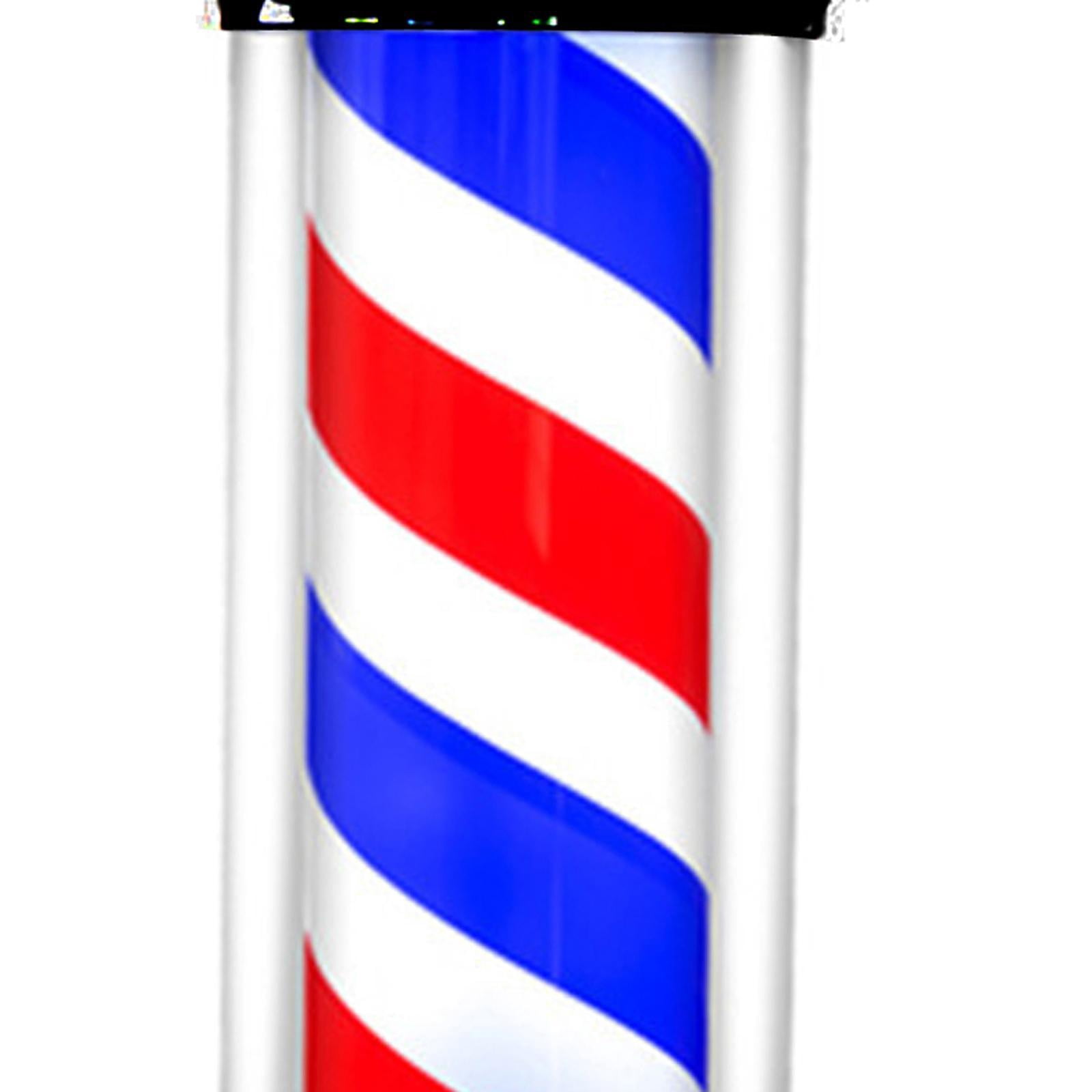 TOOYFUL Barber Pole Light Hairdressing Rotating LED Sign Barbershop Light Fixture Hair Salon Open Sign Classic for Salon Hairdressing Red Blue White Strip