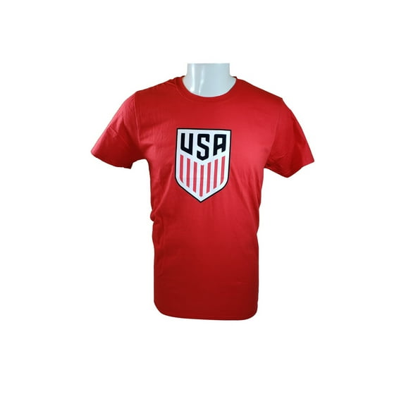 Icon Sports Group U.S.Soccer Men's Soccer Cotton T-Shirt -Red - Medium