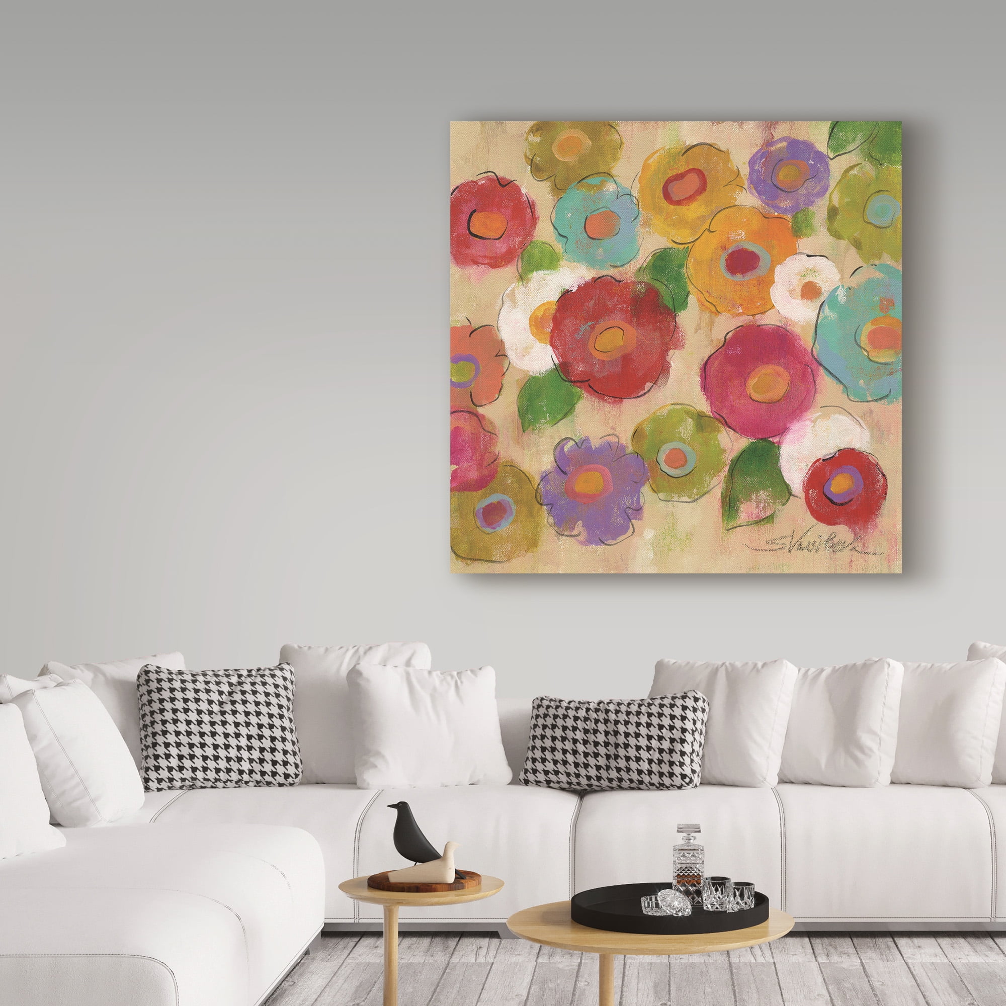 Trademark Fine Art Floral Canvas Art ' Bohemian Bouquet Iii ' by Silvia Vassileva