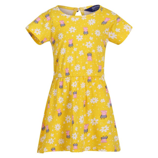 Regatta - Vestido Casual de Peppa Pig Flor Bebé Niña (Amarillo Maíz) Regatta UTRG7456_maizeyellow