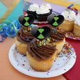 thumbnail image 4 of Ben 10 Logo Heart Love Cupcake Picks Toppers Decoration Set of 6, 4 of 7