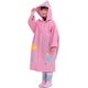 thumbnail image 4 of Chubasquero para niños Poncho para niños Chubasquero para niños Traje de lluvia para niños Ropa de lluvia liviana Reutilizable reflectante con capucha, Sirena, 3xl Feliz Sencillez, 4 of 5