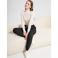 thumbnail image 6 of Women's Sherpa Lined Sweatpants Winter Warm Athletic Sweatpants Elastic Drawstring Joggers Fleece Pants Plus Size, 6 of 7