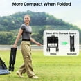 thumbnail image 3 of Sunnyfeel 230L / 220 lb Capacity Garden Wagon with 3-in-1 Design, Foldable Canopy, 7'' All-Terrain PVC Wheel, and Rear Hanging Shelf, 3 of 7