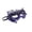 B005- Purple, variant on Half Face Mask for Masquerade Party, Black Eye Mask with Glittering Crystals, Masquerade Mask for Women, Birthday Gift for Women at Halloween Events