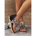 thumbnail image 1 of Summer Flat Sandals Women Flip Flops Leopard Gladiator Sdanls Open Toe Non-slip Beach Slippers Skull Print Roman Sandals Female, 1 of 5
