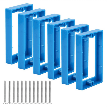 New Arrivals 6 Pcs 1/2inch Single Gang Receptacle Outlet Box Extenders