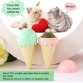 thumbnail image 4 of Bola de hierba gatera, juguetes de hierba gatera giratoria de 360°, bola natural limpia los dientes y atrae a los gatos, helado (2 piezas) JM, 4 of 5