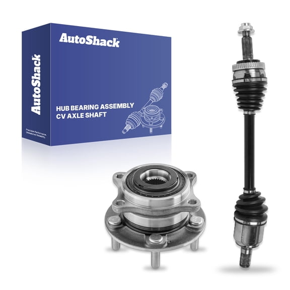 AutoShack Front Left CV Axle Shaft Wheel Hub Bearing Assembly | Replacement for 2015 Hyundai Sonata 2017-2020 Kia Optima | 2-PC