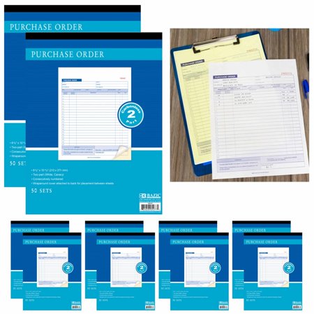 12 Purchase Order 2 Part 50 Set Receipt Book Invoice Record Carbonless Duplicate