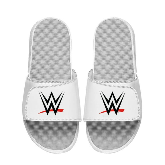 Youth ISlide White WWE Logo Slide Sandals