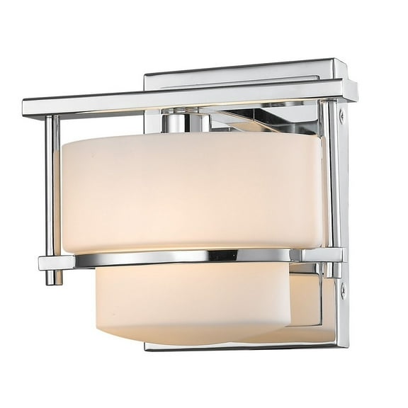 1 Light Wall Sconce in Art Moderne Style 5.5 inches Wide By 6.25 inches High-Chrome Finish Bailey Street Home 372-Bel-1809662