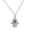 White, variant on 925 Sterling Silver vil Eye Hamsa Matte Glitter Womens Pendant Necklace