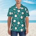 thumbnail image 2 of Fotbe Love Dog Hawaiian Shirt for Men Unisex Summer Beach Casual Short Sleeve Cotton Linen Button Down Shirts-Small, 2 of 5