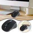 thumbnail image 1 of Wireless Bluetooth Side Scroll Mouse, Full Size Mouse, 4-Way Scrolling, Multi-Device Silent Mouse for Computer, Laptop (Black), 1 of 6