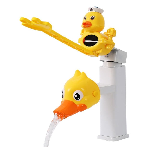Grifo Y Extensor De Boquilla Para Niños, Grifo De Extensión A Prueba De Pulverización, Formas De Dibujos Animados, Extensor De Mango De Silicona, Mango De Fregadero Serendint HA044021-07