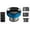 BU, variant on EGNMCR Remote Control Cupping Kit For Massage Cure 4-in-1 Cupping Cure Set With Red Light 2 Changeable Cups Smart Cupping For Muscle Soreness Electric cupping device