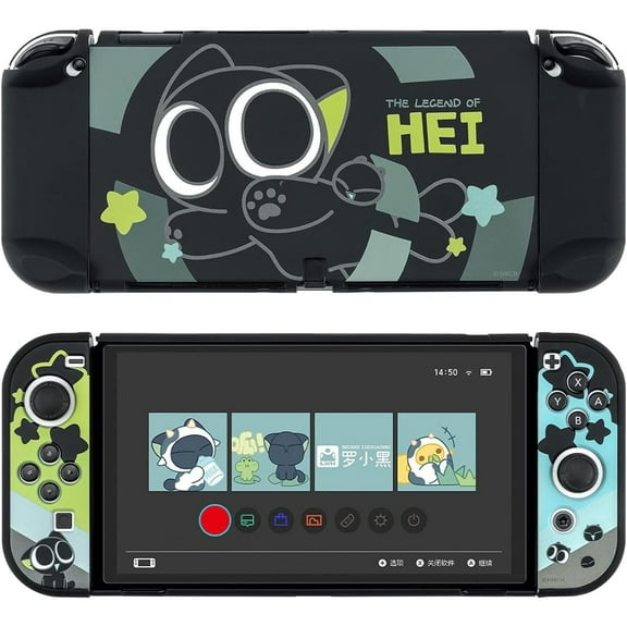 GeekShare Protective Case for Nintendo Switch OLED Console & Joy Con Hard Cover The HEI Series
