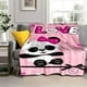 thumbnail image 3 of Manta de franela con dibujos de Panda Kawaii para niños, ropa de cama de viaje, sofá, regalo, supersuave, 3 of 4