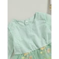thumbnail image 6 of GXFC Baby Girls Fall Princess Dress Clothes 3M 6M 9M 12M 18M 24M Infant Girls Long Sleeve Butterfly Flower Embroidery Romper Dress Mesh Tulle A-line Dress Spring Autumn Clothing for Newborn Girls, 6 of 9